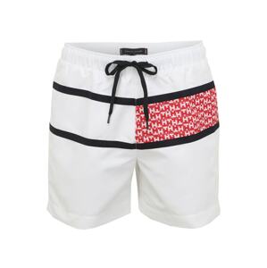Tommy Hilfiger Underwear Rövid fürdőnadrágok  fehér / piros / fekete