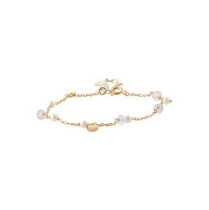 Pernille Corydon Jewellery Karkötő 'Afterglow Sea'  arany / fehér / világoskék