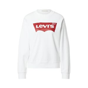 LEVI'S ® Tréning póló 'GRAPHIC STANDARD CREW NEUTRALS'  sötétvörös / fehér