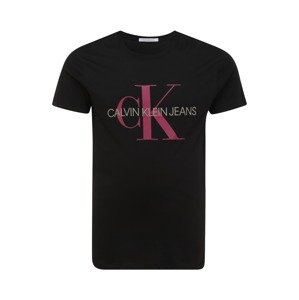 Calvin Klein Jeans Plus Póló  fekete / rózsaszín
