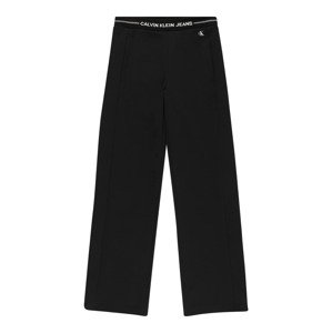 Calvin Klein Jeans Nadrág 'Intarsia'  fekete / fehér