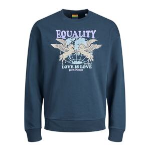 JACK & JONES Tréning póló 'Equality'  bézs / tengerészkék / opál / lila