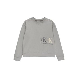 Calvin Klein Jeans Tréning póló  szürke / antracit / bézs
