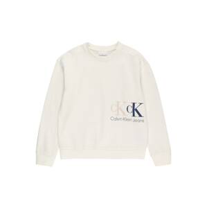 Calvin Klein Jeans Tréning póló  tengerészkék / krém / bézs