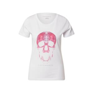 EINSTEIN & NEWTON Póló 'Light Skull'  rózsaszín / fehér