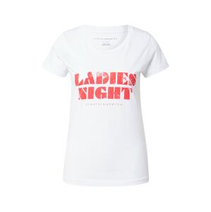 EINSTEIN & NEWTON Póló 'Ladies Night'  narancsvörös / fehér