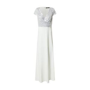 Lauren Ralph Lauren Estélyi ruhák 'KRYSTAL'  fehér / ezüstszürke