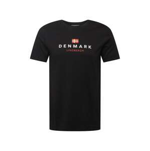 Lindbergh Shirt 'Copenhagen'  fekete / fehér / piros