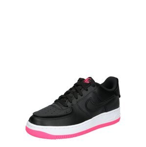 Nike Sportswear Sportcipő 'Air Force'  fekete / rózsaszín / fehér