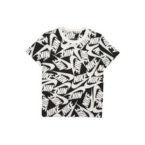 Nike Sportswear T-Shirt  fekete / fehér