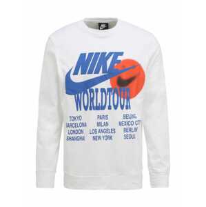 Nike Sportswear Tréning póló  fehér / kék / sötét narancssárga