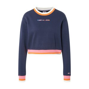 Tommy Jeans Tréning póló  tengerészkék / narancs / rózsaszín / fehér
