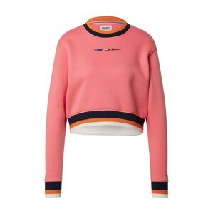 Tommy Jeans Tréning póló  világos-rózsaszín / világos narancs / fehér / sötétkék