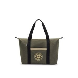 KIPLING Shopper táska 'Art'  olíva / világos sárga / krém / fekete