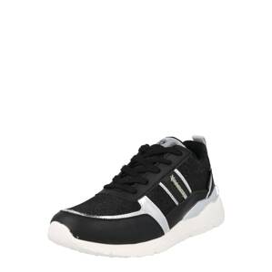 Dockers by Gerli Rövid szárú sportcipők  fekete / ezüst
