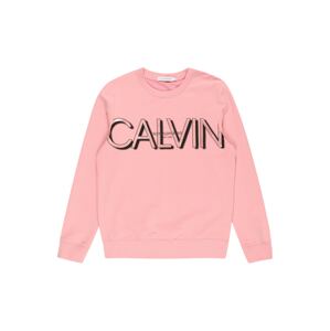 Calvin Klein Jeans Tréning póló  fáradt rózsaszín / fekete