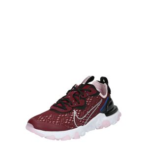 Nike Sportswear Sportcipő 'React Vision'  fekete / burgundi vörös / fehér / rózsaszín