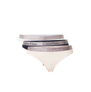 Calvin Klein Underwear String bugyik  fehér / éjkék / fáradt rózsaszín / krém