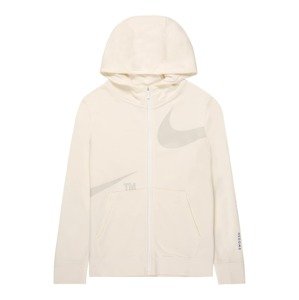Nike Sportswear Tréning dzseki  világos bézs / fehér