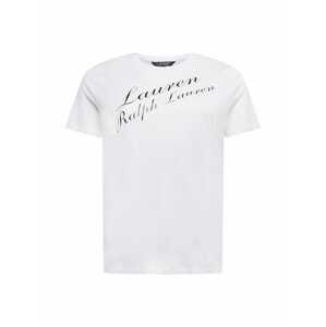 Lauren Ralph Lauren Plus Póló 'KATLIN'  fekete / fehér