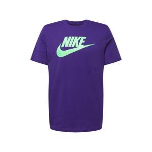 Nike Sportswear Póló  sötétlila / világoszöld