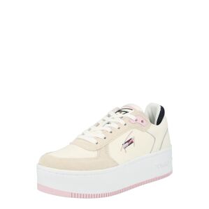 Tommy Jeans Rövid szárú edzőcipők  bézs / pasztell-rózsaszín / piros / fehér