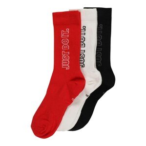 Nike Sportswear Zokni  piros / fehér / fekete / szürke