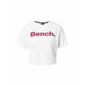 BENCH Póló 'KAY'  fehér / sötét-rózsaszín