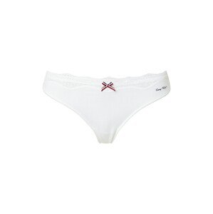 Tommy Hilfiger Underwear String bugyik  piszkosfehér / sötétkék / piros