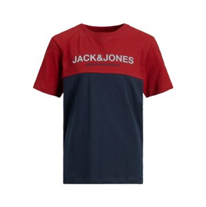 Jack & Jones Junior Póló  sötétkék / sötétvörös