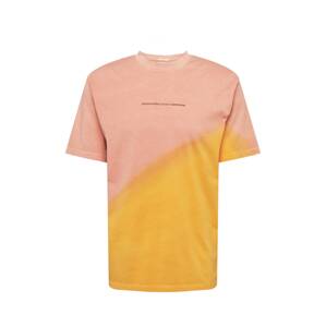SCOTCH & SODA Póló  fáradt rózsaszín / fekete / aranysárga / narancs