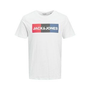 Jack & Jones Plus Póló  égkék / piros / fekete / piszkosfehér