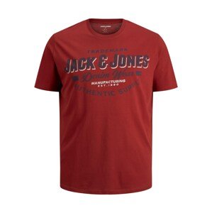 Jack & Jones Plus Póló  tengerészkék / rikító piros / fehér