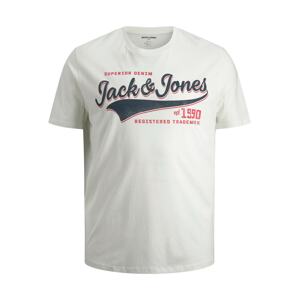Jack & Jones Plus Póló  fehér / tengerészkék / piros
