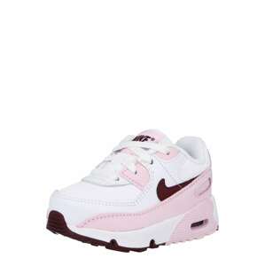 Nike Sportswear Sportcipő 'AIR MAX 90 LTR (TD)'  fehér / világos-rózsaszín / fekete