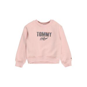 TOMMY HILFIGER Tréning póló  rózsaszín / ibolyakék / fekete / bronz / bogyó