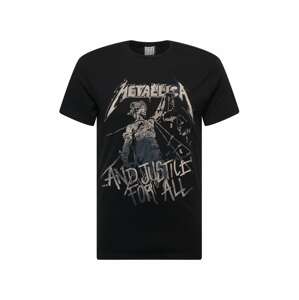 AMPLIFIED T-Shirt 'METALLICA  JUSTICE FOR ALL'  bézs / antracit / fekete