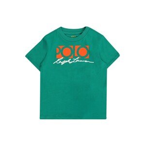 Polo Ralph Lauren Shirt  smaragd / fehér / narancs