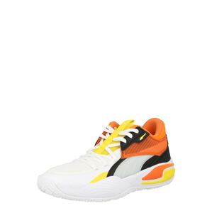 PUMA Sportcipő 'Court Rider 59th Street'  sárga / narancs / fekete / fehér