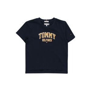 TOMMY HILFIGER Póló 'VARSITY'  tengerészkék / fehér / aranysárga / világospiros