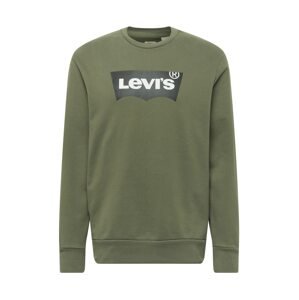 LEVI'S Tréning póló  fekete / fehér / khaki