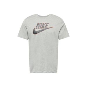 Nike Sportswear Póló  szürke melír / fekete / lazac / sötétszürke