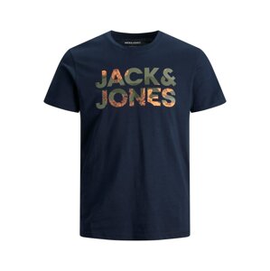Jack & Jones Junior Póló 'Oldier'  tengerészkék / olíva / sötétzöld / sárgabarack