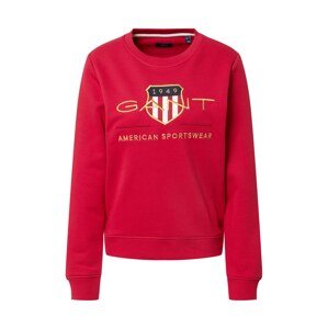 GANT Tréning póló 'ARCHIVE SHIELD'  piros / arany / fehér / tengerészkék