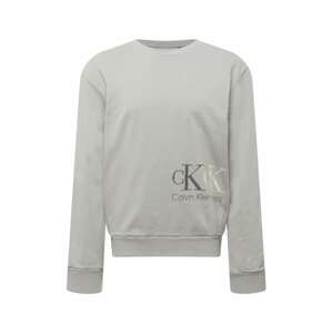 Calvin Klein Jeans Tréning póló  szürke / sötétszürke / bézs