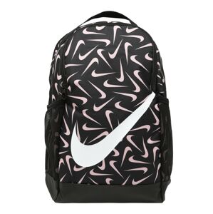 Nike Sportswear Hátizsák 'Brasilia'  fekete / rózsaszín / fehér