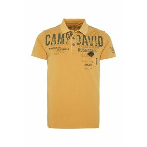 CAMP DAVID Shirt  sárga / galambkék