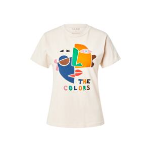 Thinking MU Póló 'The colors'  bézs / vegyes színek / tengerészkék / narancs / fűzöld