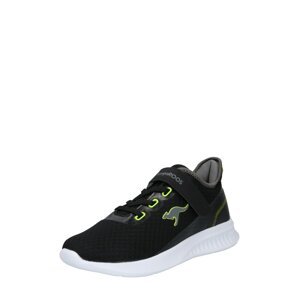 KangaROOS Sportcipő  fekete / neonsárga / kő