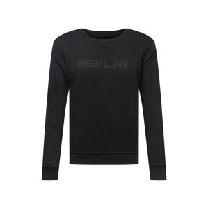 REPLAY Tréning póló  fekete / sötétszürke